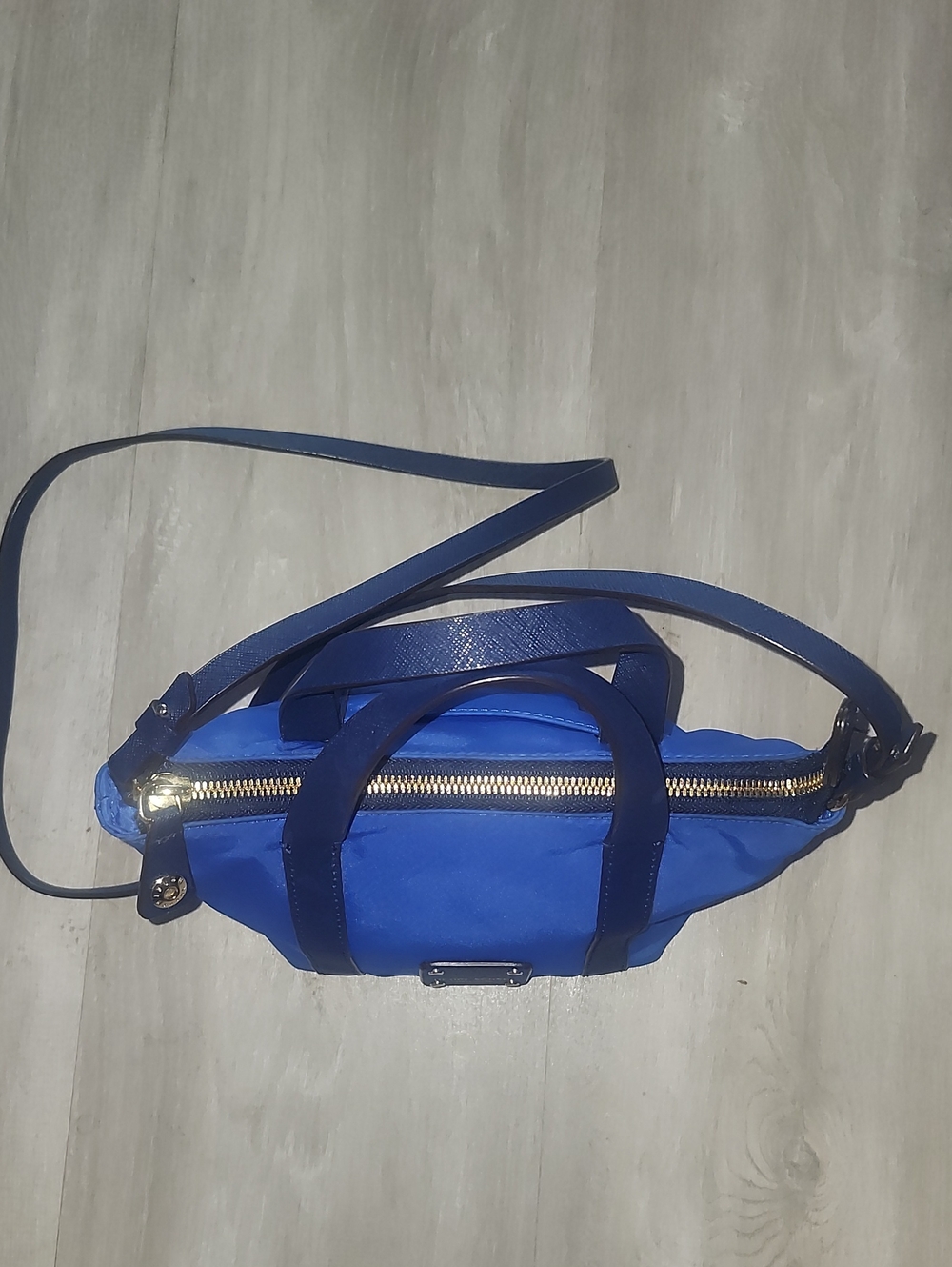 Henri Bendel Multi Blue Nylon Mini Tote Crossbody Bag - Picture 3 of 13